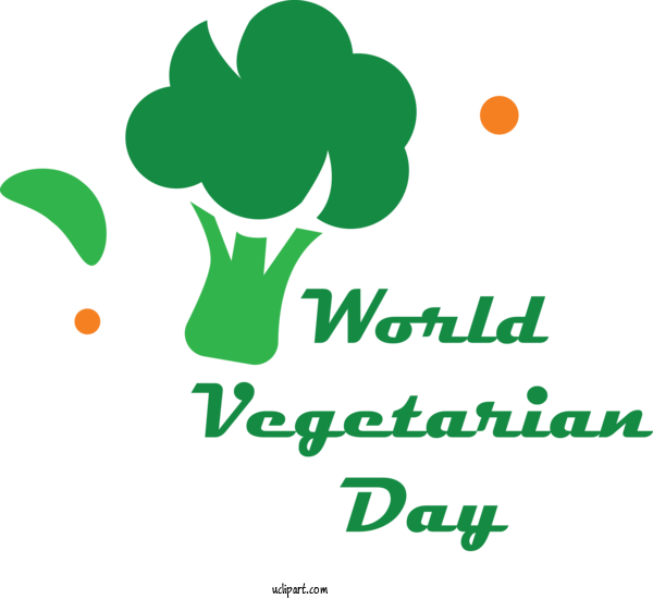 Free Holidays Logo Leaf Meter For World Vegetarian Day Clipart Transparent Background
