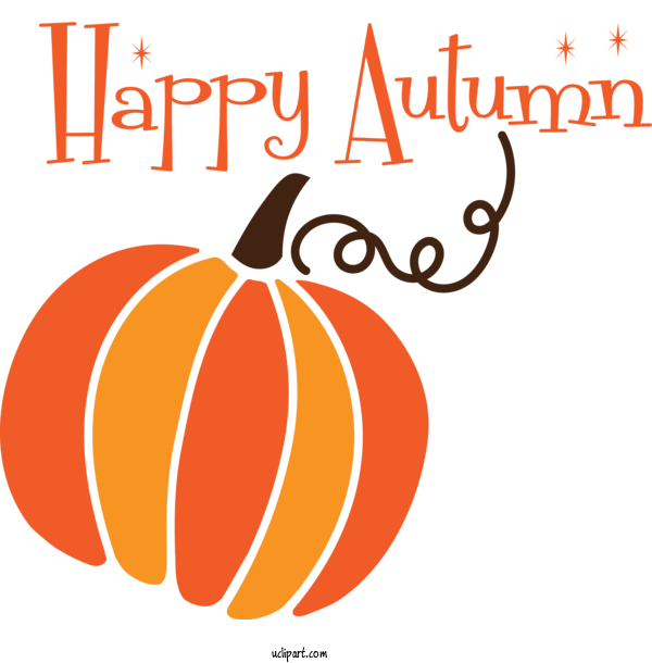 Free Nature Vegetable Pumpkin Logo For Autumn Clipart Transparent Background