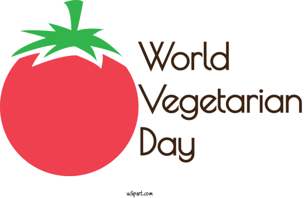 Free Holidays Logo Line Tree For World Vegetarian Day Clipart Transparent Background