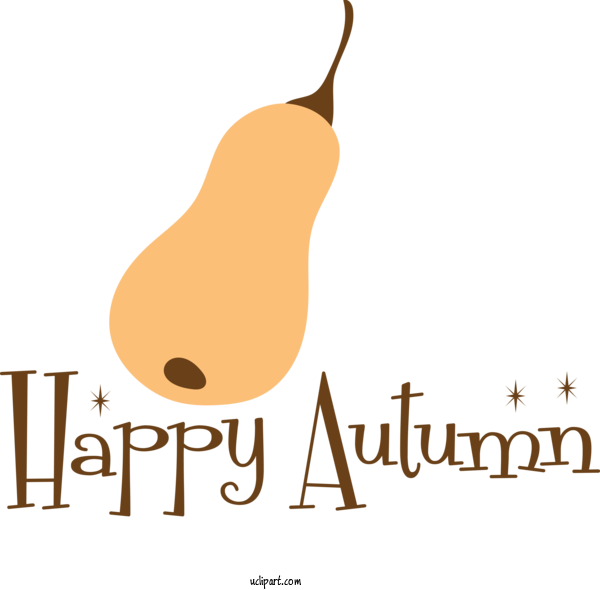 Free Nature Logo Design Pear For Autumn Clipart Transparent Background