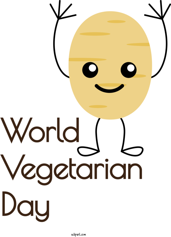 Free Holidays Human Smile Happiness For World Vegetarian Day Clipart Transparent Background