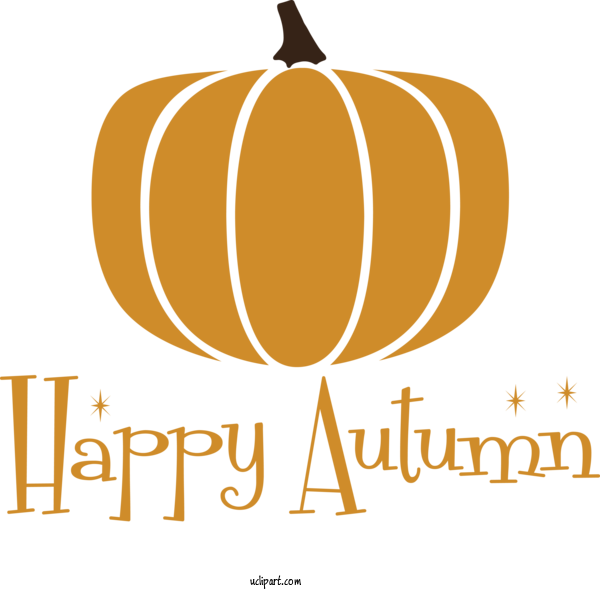 Free Nature Pumpkin Logo Line For Autumn Clipart Transparent Background