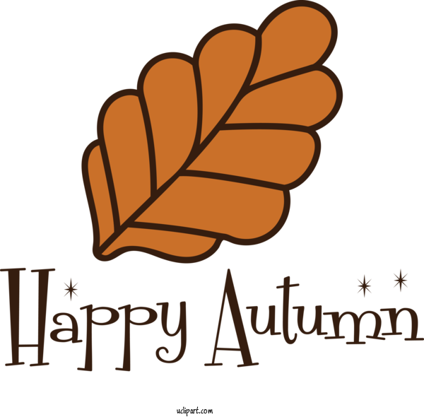 Free Nature Leaf Logo Line For Autumn Clipart Transparent Background