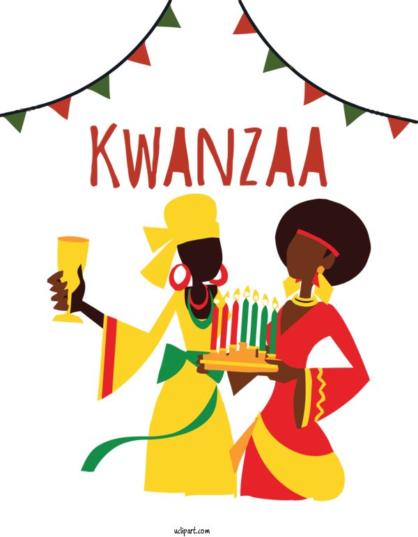 Free Holidays Kwanzaa Kinara Celebrating Kwanzaa [Levels 2 4, Set B] For Kwanzaa Clipart Transparent Background