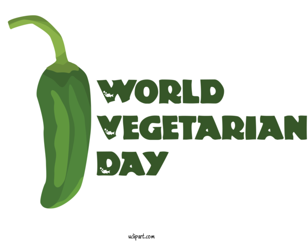 Free Holidays Vegetable Logo Natural Food For World Vegetarian Day Clipart Transparent Background