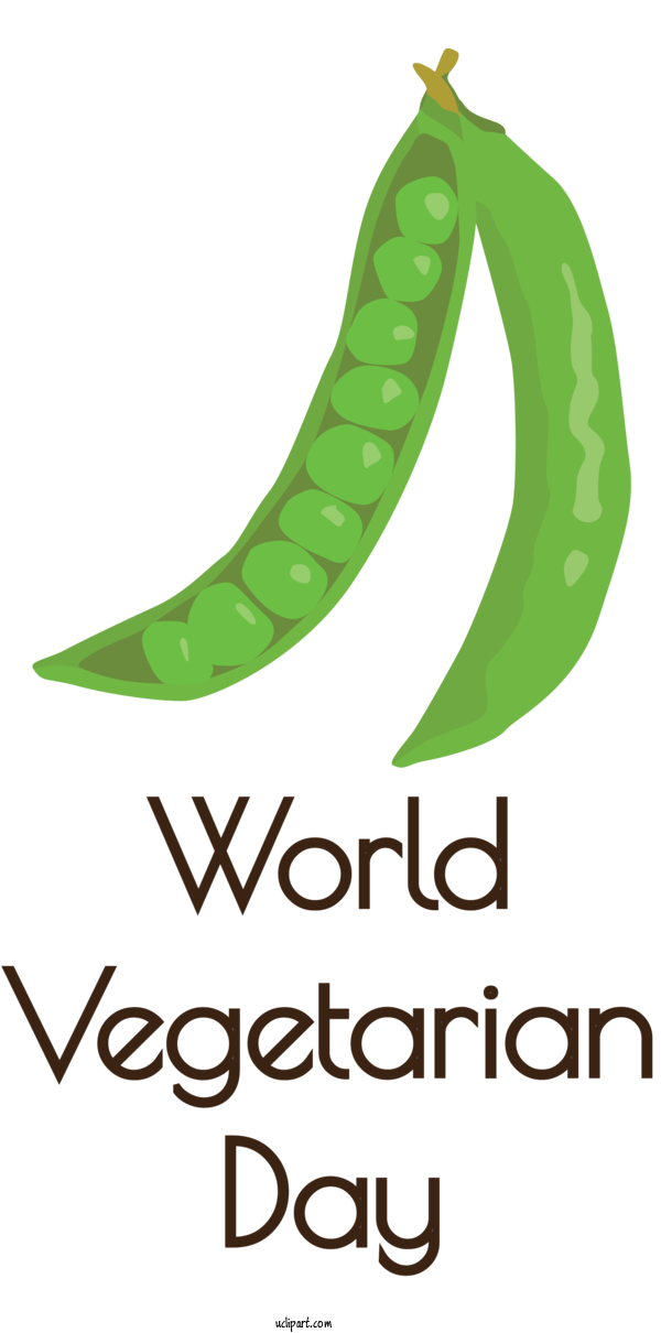 Free Holidays Leaf Plant Stem Logo For World Vegetarian Day Clipart Transparent Background