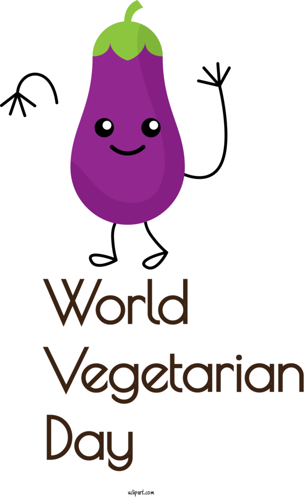 Free Holidays Human Cartoon Behavior For World Vegetarian Day Clipart Transparent Background