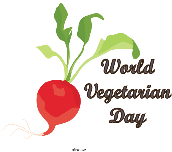 Free Holidays Vegetable Natural Food For World Vegetarian Day Clipart Transparent Background