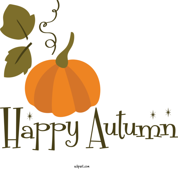 Free Nature Pumpkin Cartoon Logo For Autumn Clipart Transparent Background