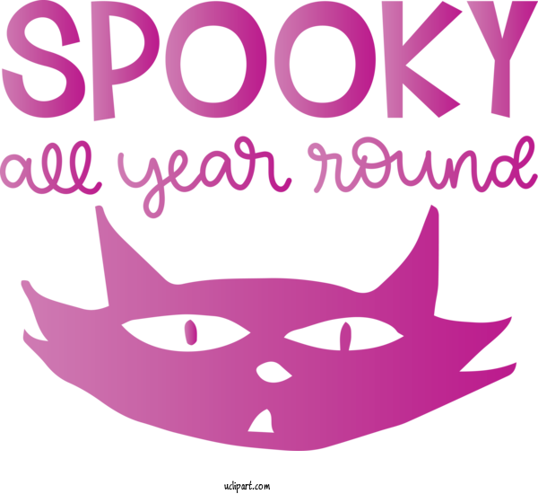 Free Holidays Cat Snout Face For Halloween Clipart Transparent Background
