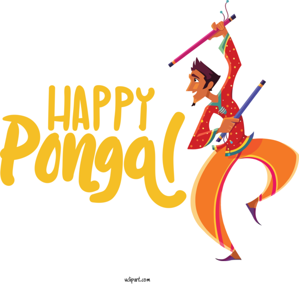 Free Holidays Dandiya Raas Garba Folk Dance For Pongal Clipart Transparent Background