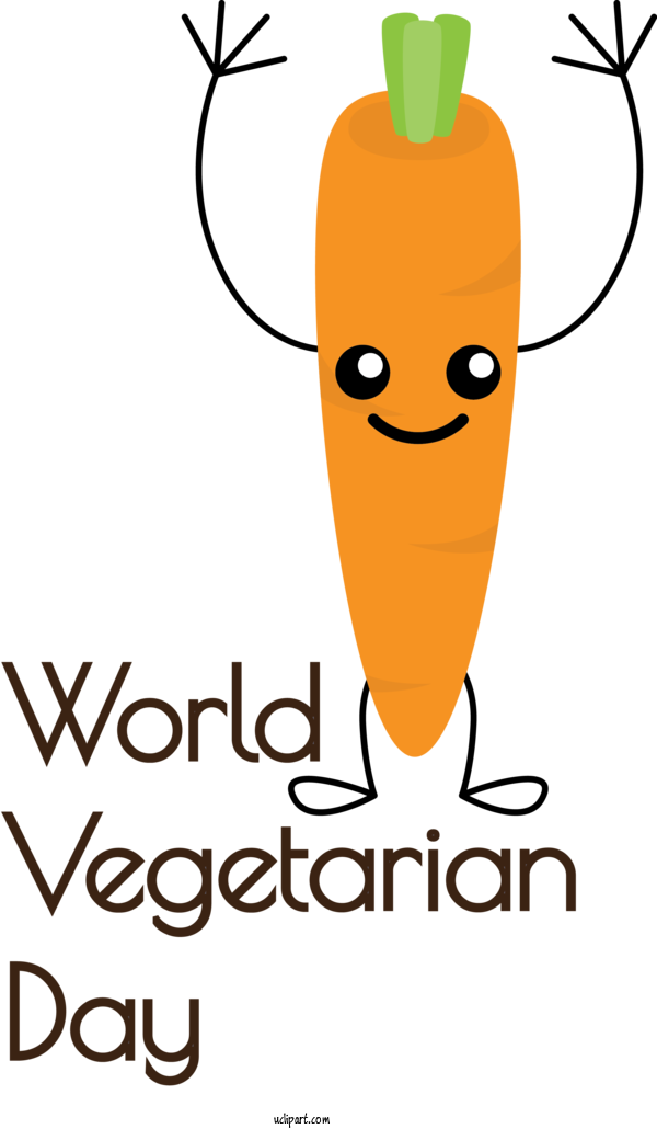 Free Holidays Cartoon Vegetable Line For World Vegetarian Day Clipart Transparent Background