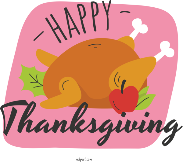 Free Holidays Cartoon Logo Design For Thanksgiving Clipart Transparent Background