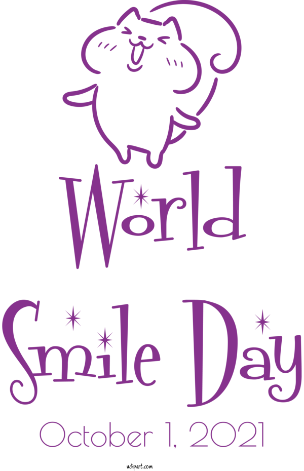 Free Holidays Father Of The Bride Logo Design For World Smile Day Clipart Transparent Background