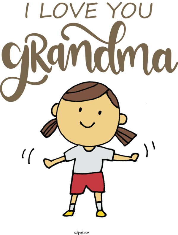 Free Holidays Human Cartoon Logo For Grandparents Day Clipart Transparent Background