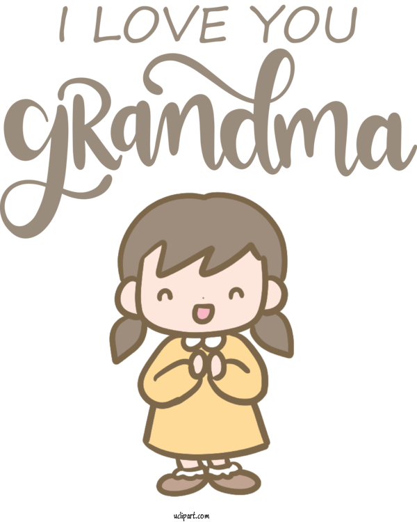 Free Holidays Drawing Cartoon Royalty Free For Grandparents Day Clipart Transparent Background