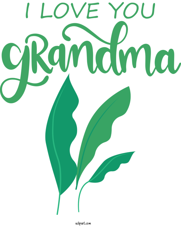 Free Holidays Leaf Logo Plant Stem For Grandparents Day Clipart Transparent Background