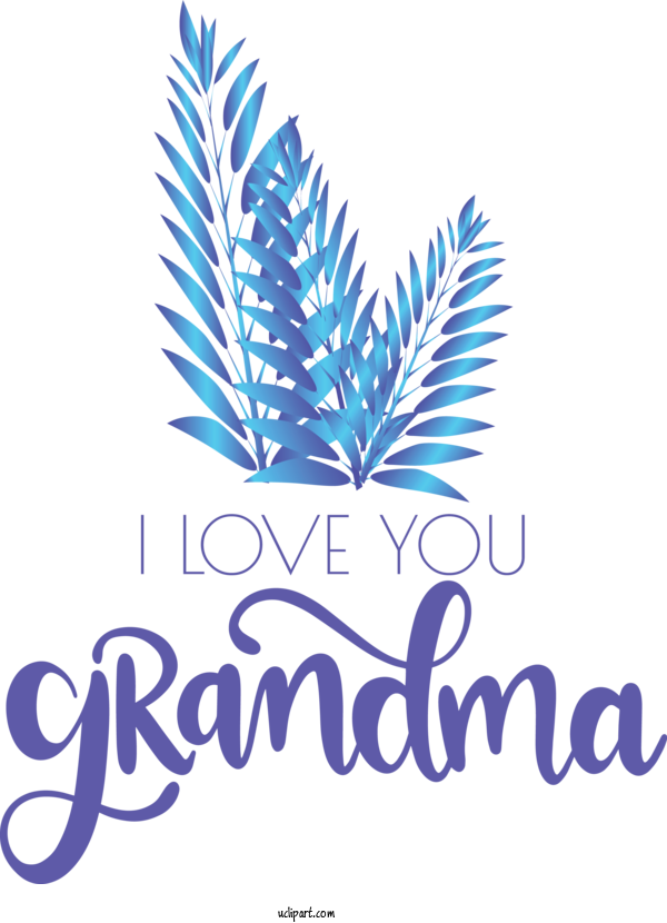 Free Holidays Logo Font Line For Grandparents Day Clipart Transparent Background