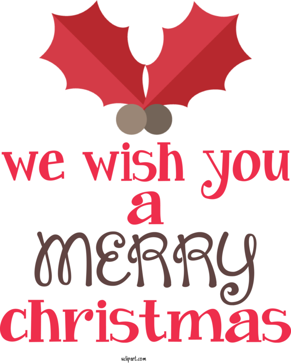 Free Holidays Logo Line Flower For Christmas Clipart Transparent Background