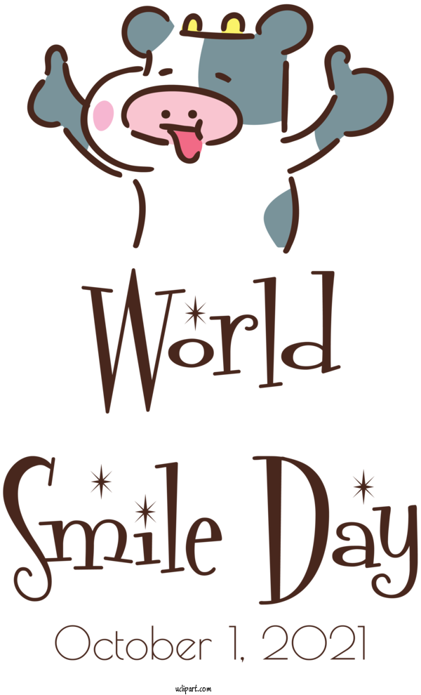 Free Holidays Human Cartoon Cupcake For World Smile Day Clipart Transparent Background