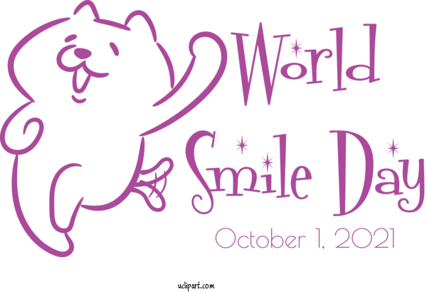 Free Holidays Father Of The Bride Design Logo For World Smile Day Clipart Transparent Background
