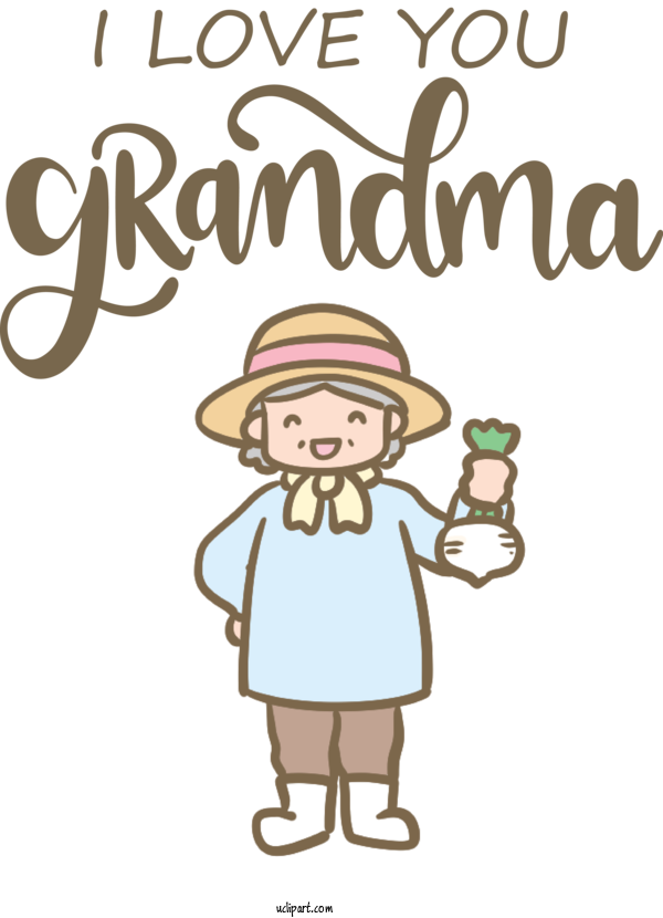 Free Holidays Human Cartoon Happiness For Grandparents Day Clipart Transparent Background