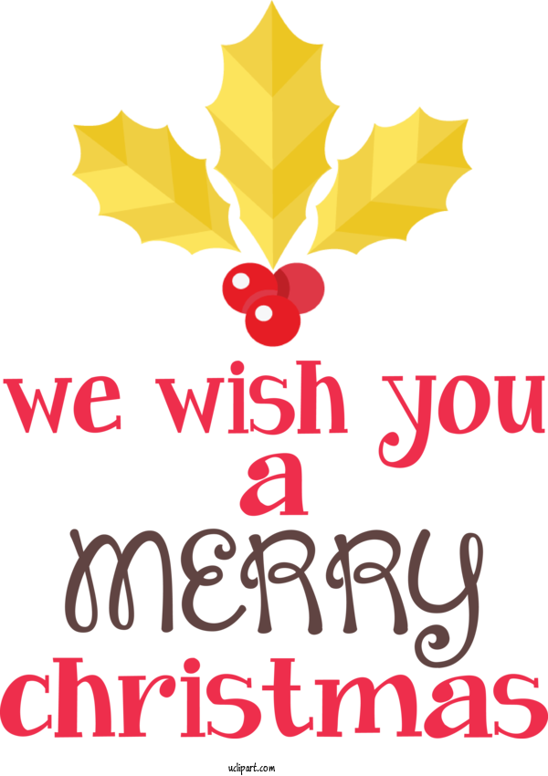 Free Holidays Floral Design Good Logo For Christmas Clipart Transparent Background