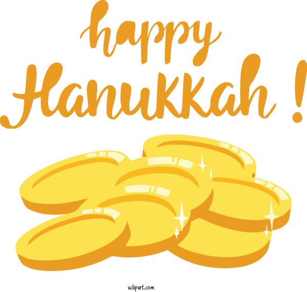 Free Holidays Line Yellow Commodity For Hanukkah Clipart Transparent Background