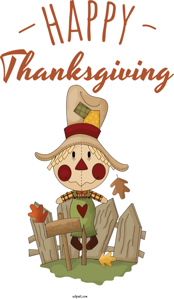 Free Holidays Clip Art For Fall Transparency Scarecrow For Thanksgiving Clipart Transparent Background