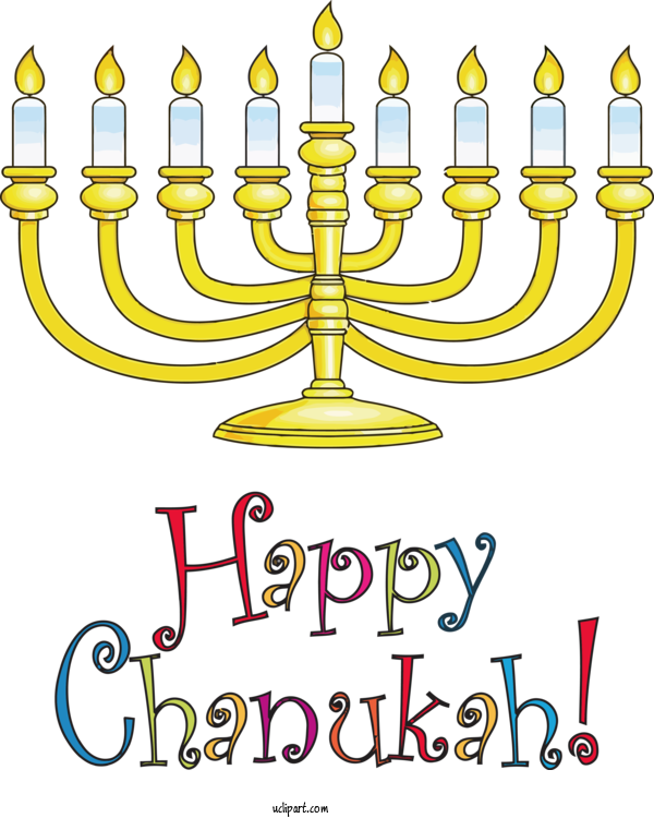 Free Holidays Candle Holder Candle Line For Hanukkah Clipart Transparent Background