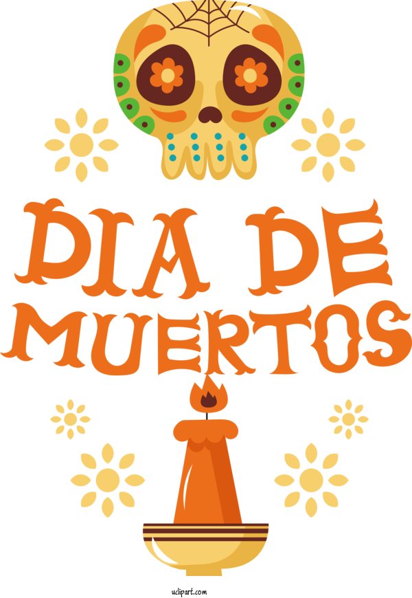 Free Holidays Line Flower Tree For Day Of The Dead Clipart Transparent Background