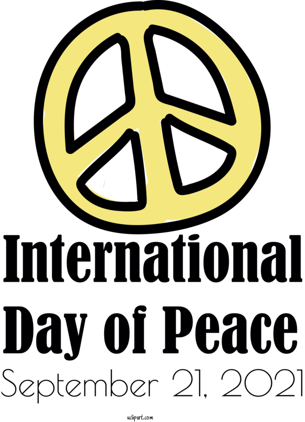 Free Holidays Logo Symbol Line For World Peace Day Clipart Transparent Background