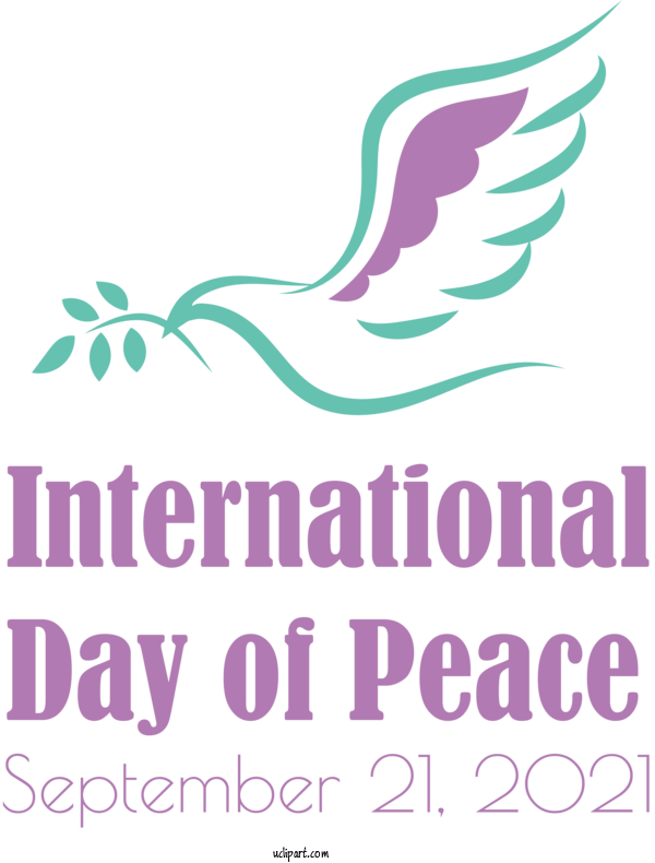 Free Holidays Logo Design Beak For World Peace Day Clipart Transparent Background