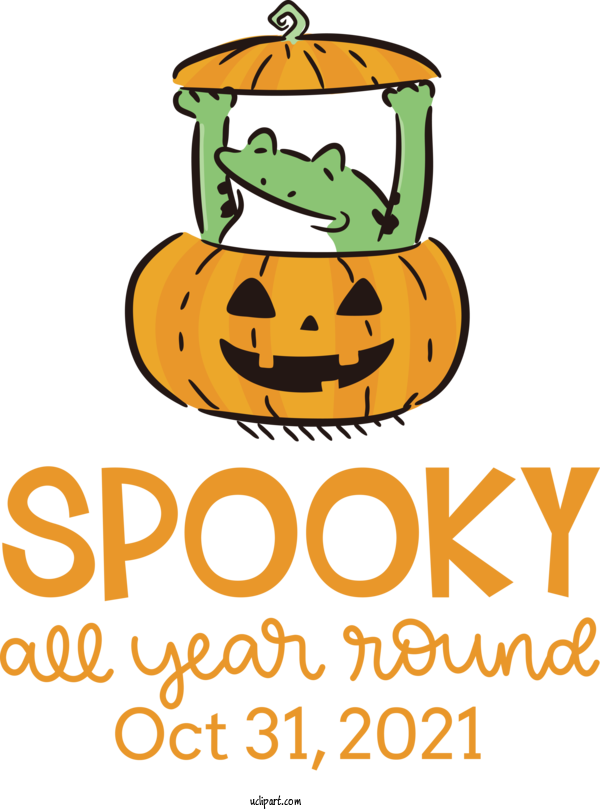 Free Holidays Pumpkin Line Fruit For Halloween Clipart Transparent Background