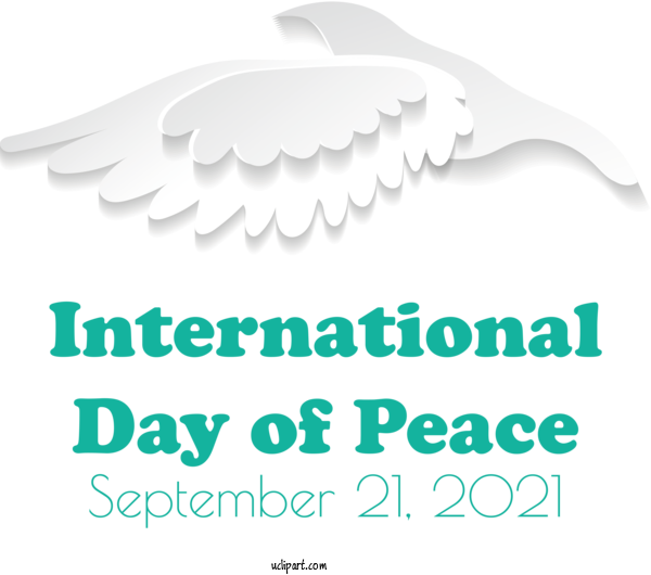 Free Holidays Logo Font Design For World Peace Day Clipart Transparent Background