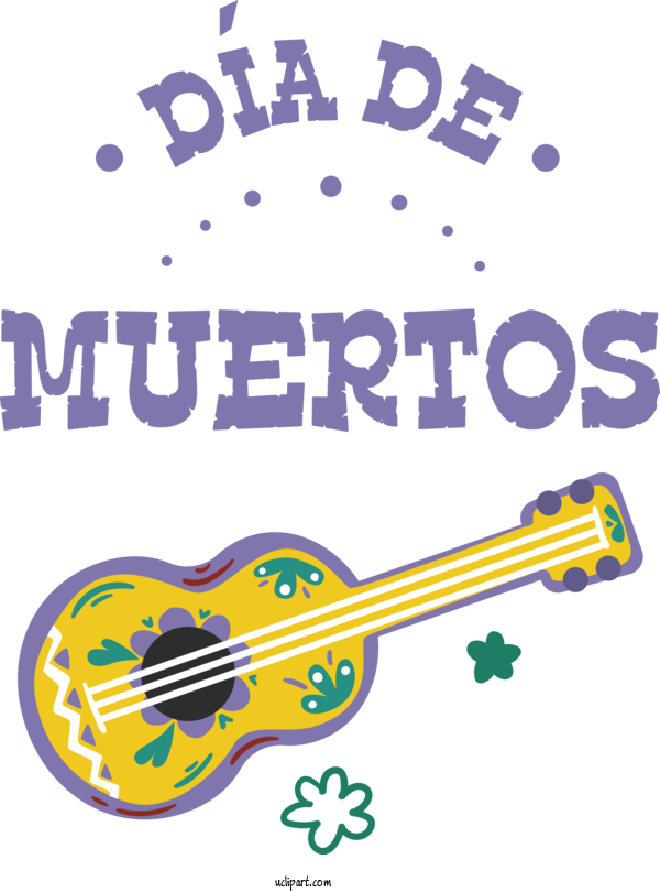 Free Holidays Guitar Accessory Logo Guitar For Day Of The Dead Clipart Transparent Background