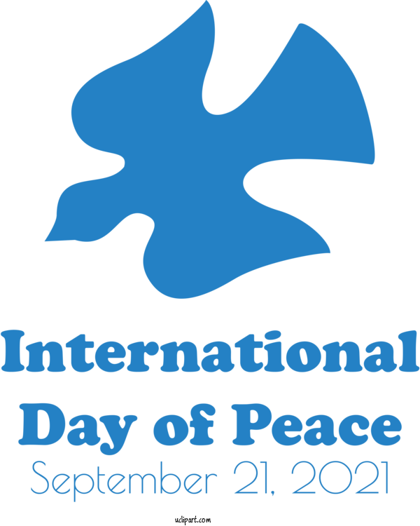 Free Holidays Logo Design Text For World Peace Day Clipart Transparent Background