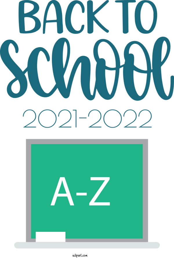 Free School Design Logo Blue For Back To School Clipart Transparent Background