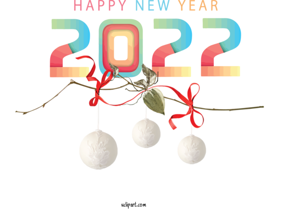 Free Holidays Design Line Font For New Year 2022 Clipart Transparent Background