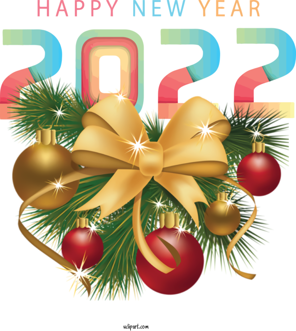 Free Holidays Christmas Day Christmas Decoration Bauble For New Year 2022 Clipart Transparent Background