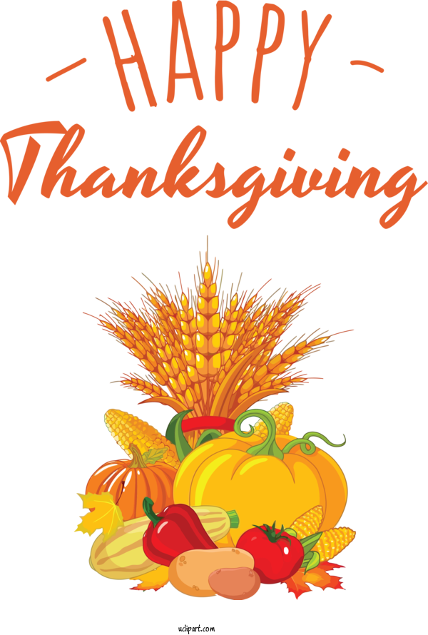 Free Holidays Clip Art For Fall Harvest Festival For Thanksgiving Clipart Transparent Background