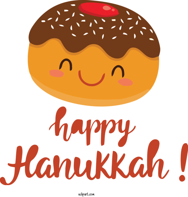 Free Holidays Fast Food Smiley Logo For Hanukkah Clipart Transparent Background