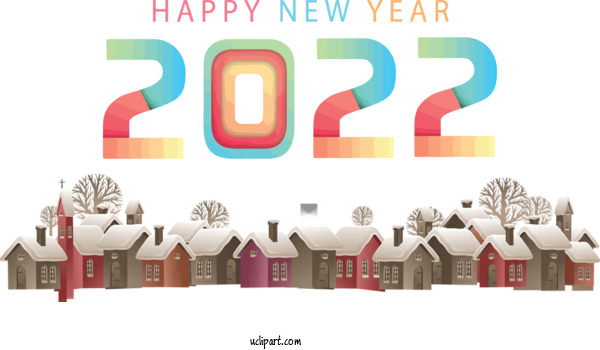 Free Holidays Nouvel An 2022 New Year Christmas Day For New Year 2022 Clipart Transparent Background