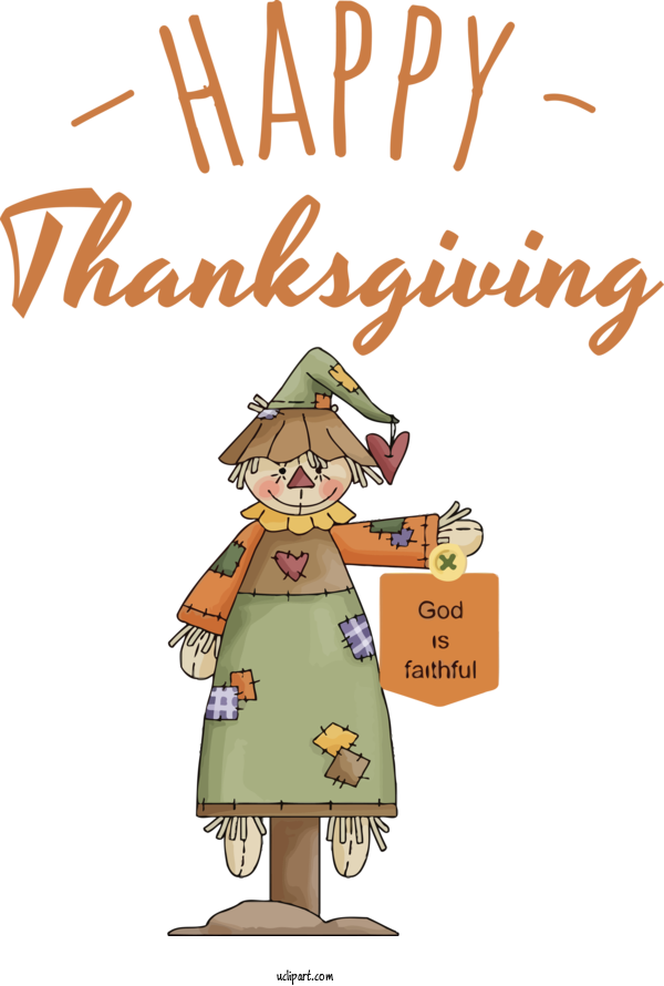 Free Holidays Design Drawing Cartoon For Thanksgiving Clipart Transparent Background