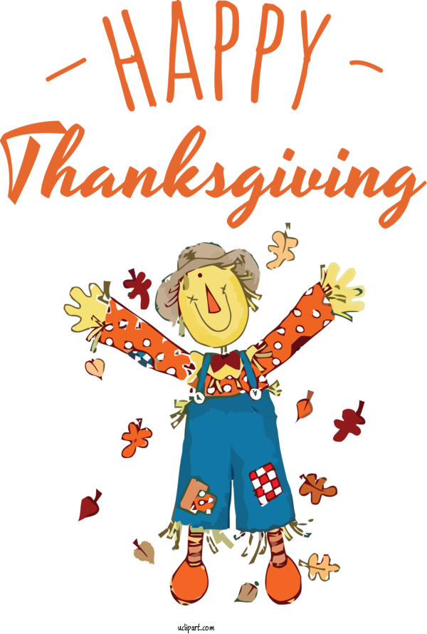 Free Holidays Drawing Scarecrow Festival For Thanksgiving Clipart Transparent Background