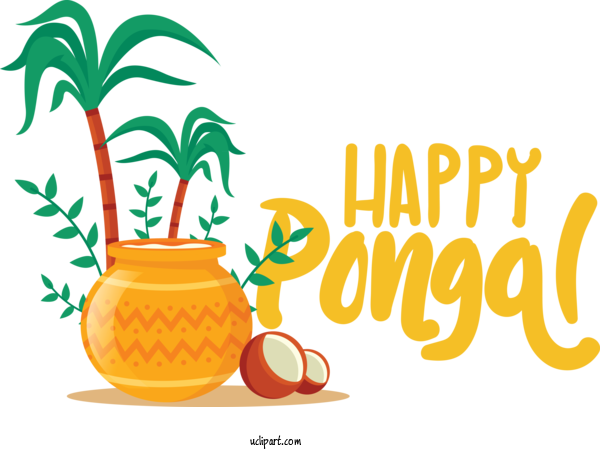 Free Holidays Pongal Festival Mattu Pongal For Pongal Clipart Transparent Background