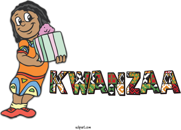 Free Holidays Cartoon Happiness For Kwanzaa Clipart Transparent Background