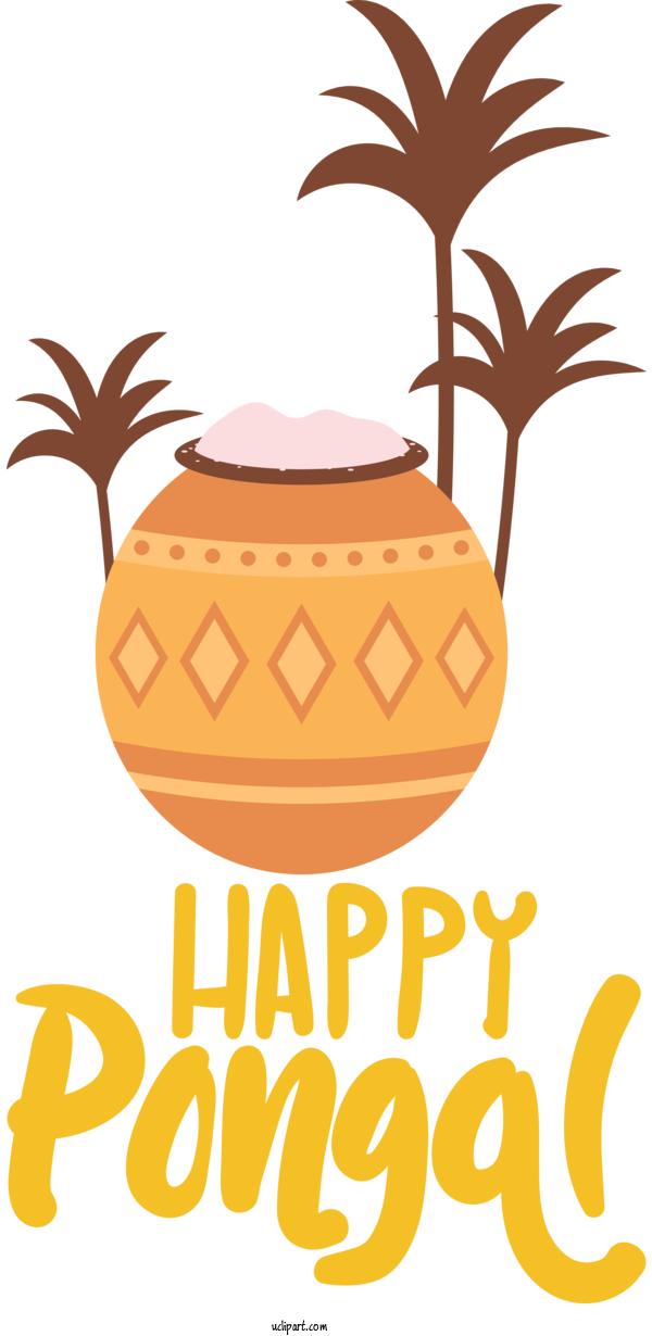 Free Holidays Flower Pineapple Commodity For Pongal Clipart Transparent Background