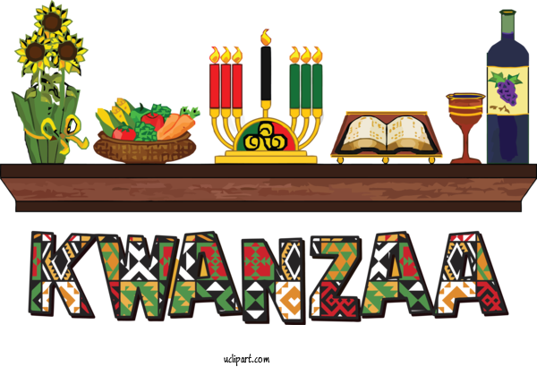 Free Holidays Fast Food Logo Design For Kwanzaa Clipart Transparent Background