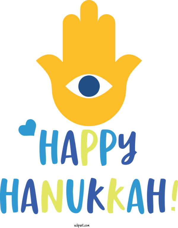 Free Holidays Logo Line Yellow For Hanukkah Clipart Transparent Background